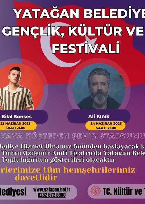 YATAĞAN BELEDİYESİ 19.GENÇLİK,KÜLTÜR VE SANAT FESTİVALİ YATAĞAN BELEDİYESİ 19.GENÇLİK,KÜLTÜR VE SANAT FESTİVALİ