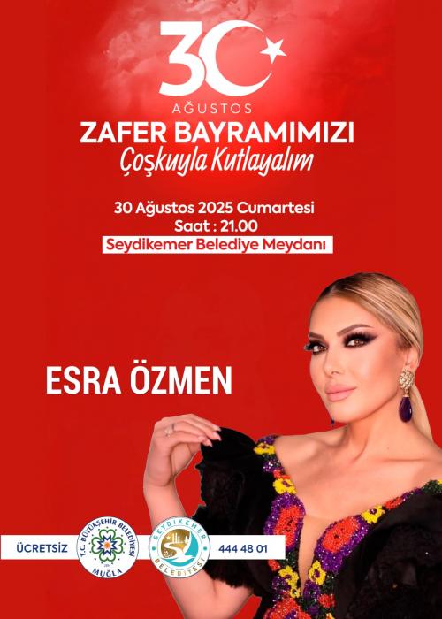 30 AĞUSTOS SEYDİKEMER ESRA ÖZMEN KONSERİ