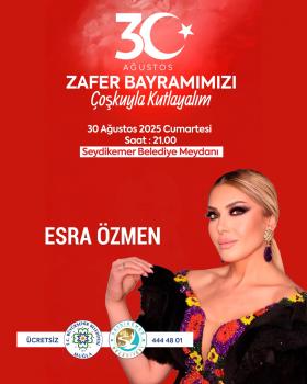 30 AĞUSTOS SEYDİKEMER ESRA ÖZMEN KONSERİ