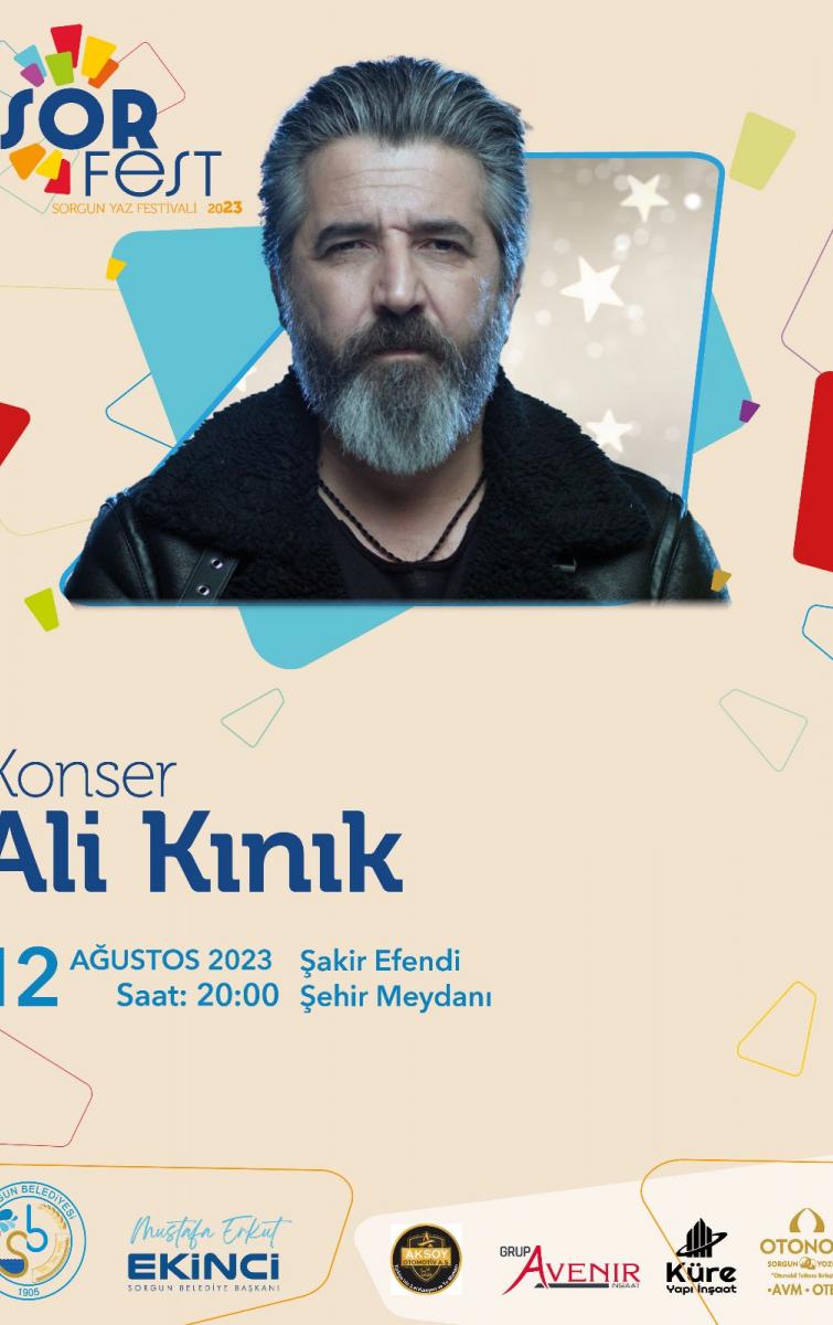 YOZGAT SORFEST 2023 GENÇLİK FESTİVALİ ALİ KINIK KONSERİ.
