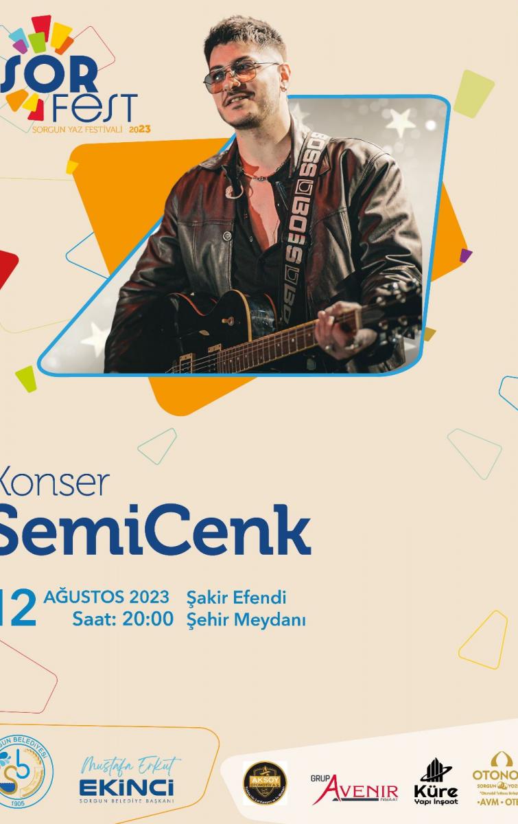 YOZGAT SORFEST 2023 GENÇLİK FESTİVALİ SEMCENK KONSERİ.