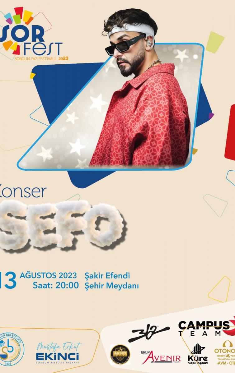 YOZGAT SORFEST 2023 GENÇLİK FESTİVALİ SEFO KONSERİ.